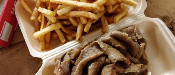 Chips & Donner Meat  Large 